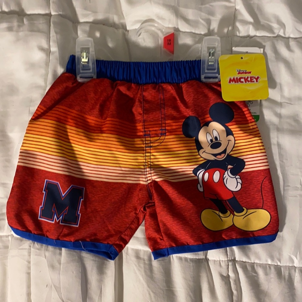 NEW Mickey Mouse Swim Trunks, 18 months!